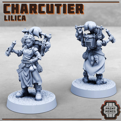 Charcutier (Meat Seller), Sci-Fi Grimdark Civilians by STATIONFORGE, Hive City Skirmish