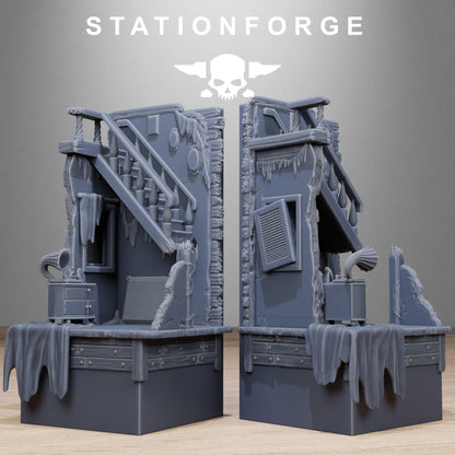 Wasteland Diorama Stands, Sci-Fi Grimdark Terrain by STATIONFORGE