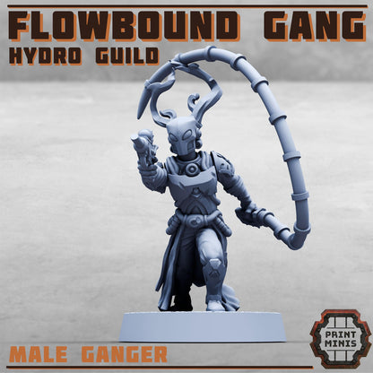 Hydro Guild Gang, Sci-Fi Grimdark Civilians by Print Minis, Hive City Skirmish