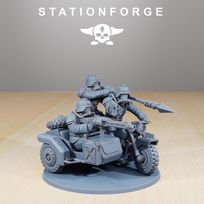 GrimGuard Cavalry, Modular Set Miniatures by STATIONFORGE,  Imperial guard cavalry regiment