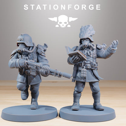 GrimGuard Xenarid Hunters, Death Korps Proxy, Sci-Fi Wargames Miniatures by STATIONFORGE