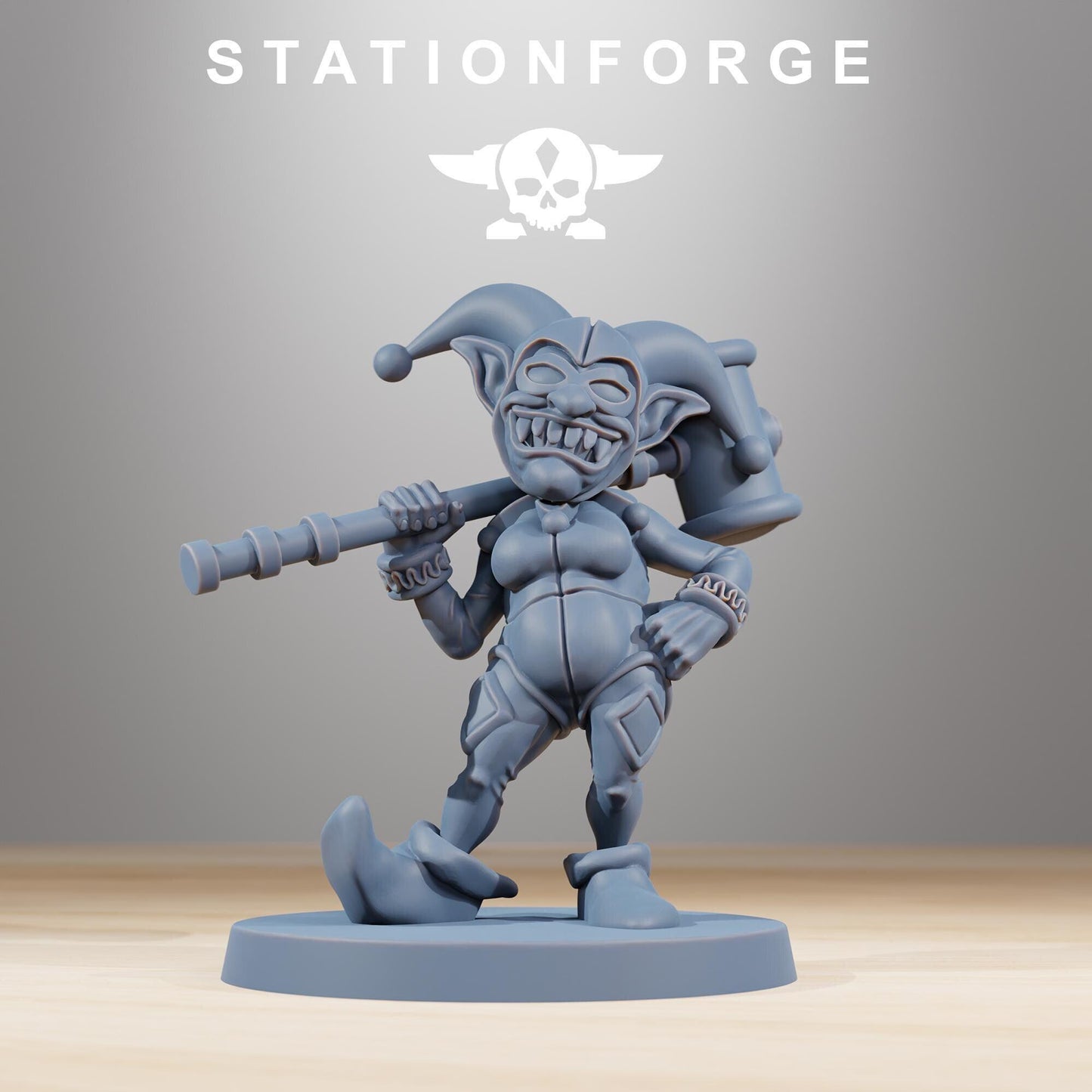 Orkaz Mobsta, Space-Faring Orkish Menace Sculpted by STATIONFORGE, Grimdark Compatible, Sci-Fi Wargame Scale