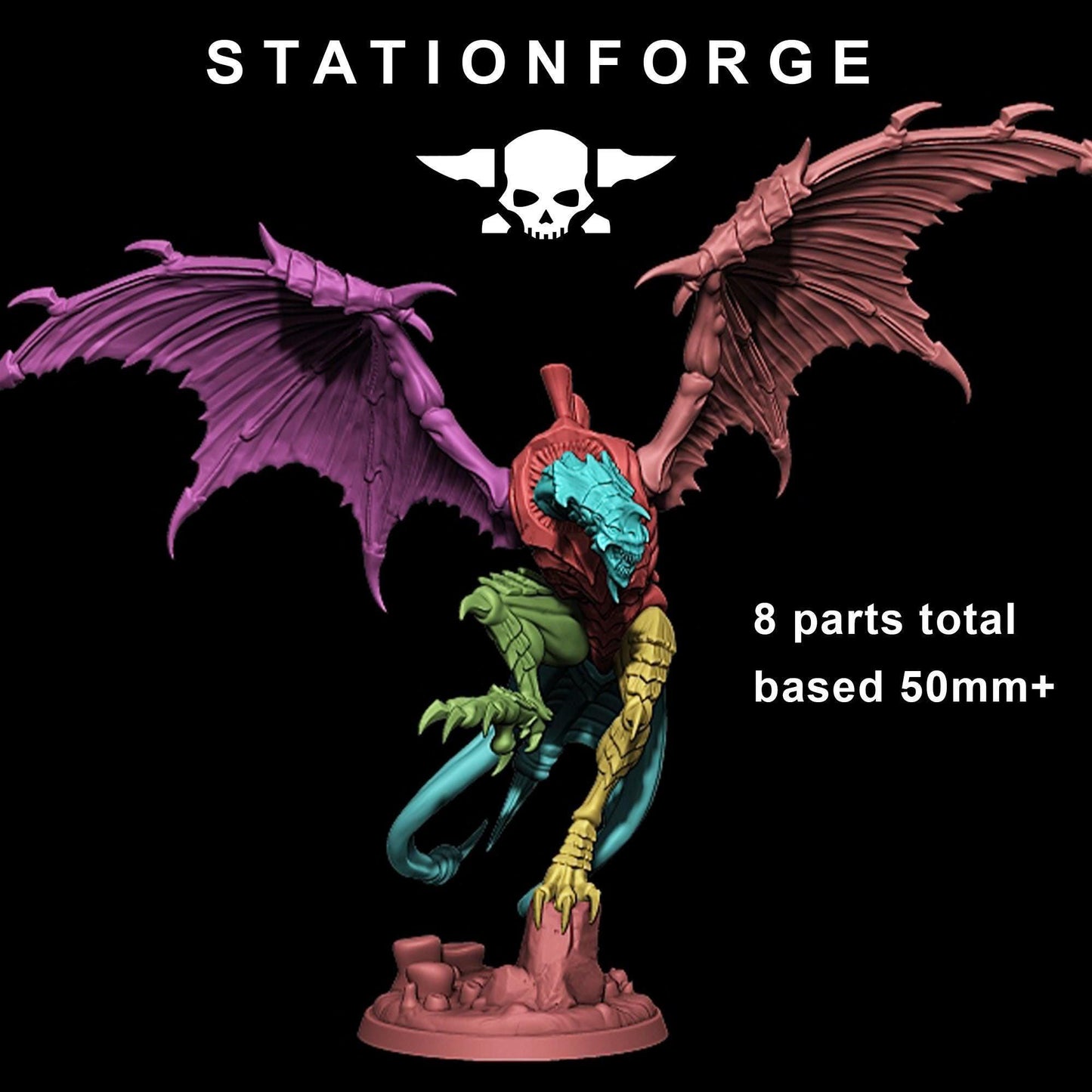 Xenarid Flyer Leader - Xenarid Alien Bugs -  Sci-Fi Grimdark Bug aliens by STATIONFORGE