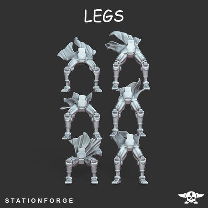 Scavenger Bikers, Space Techno-bots, modular Sci-Fi warriors by STATIONFORGE, Sci-Fi Wargames Cyber-themed Grimdark miniatures
