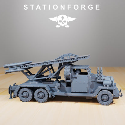 GrimGuard Artillery Truck – Modular Sci-Fi Wargame Vehicle by STATIONFORGE