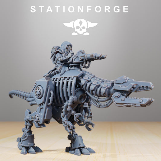 Scavenger Alpha Rider Miniature, Sci-Fi Techno-bot Warrior by STATIONFORGE