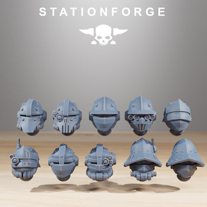 Frontliners Infantry, Space Techno-bots, modular Sci-Fi warriors by STATIONFORGE, Sci-Fi Wargames Cyber-themed Grimdark miniatures