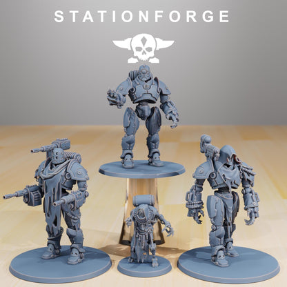 Scavenger Droitex Mk2, Mechanical Robot Infantry, Sci-Fi Wargames Miniatures by STATIONFORGE