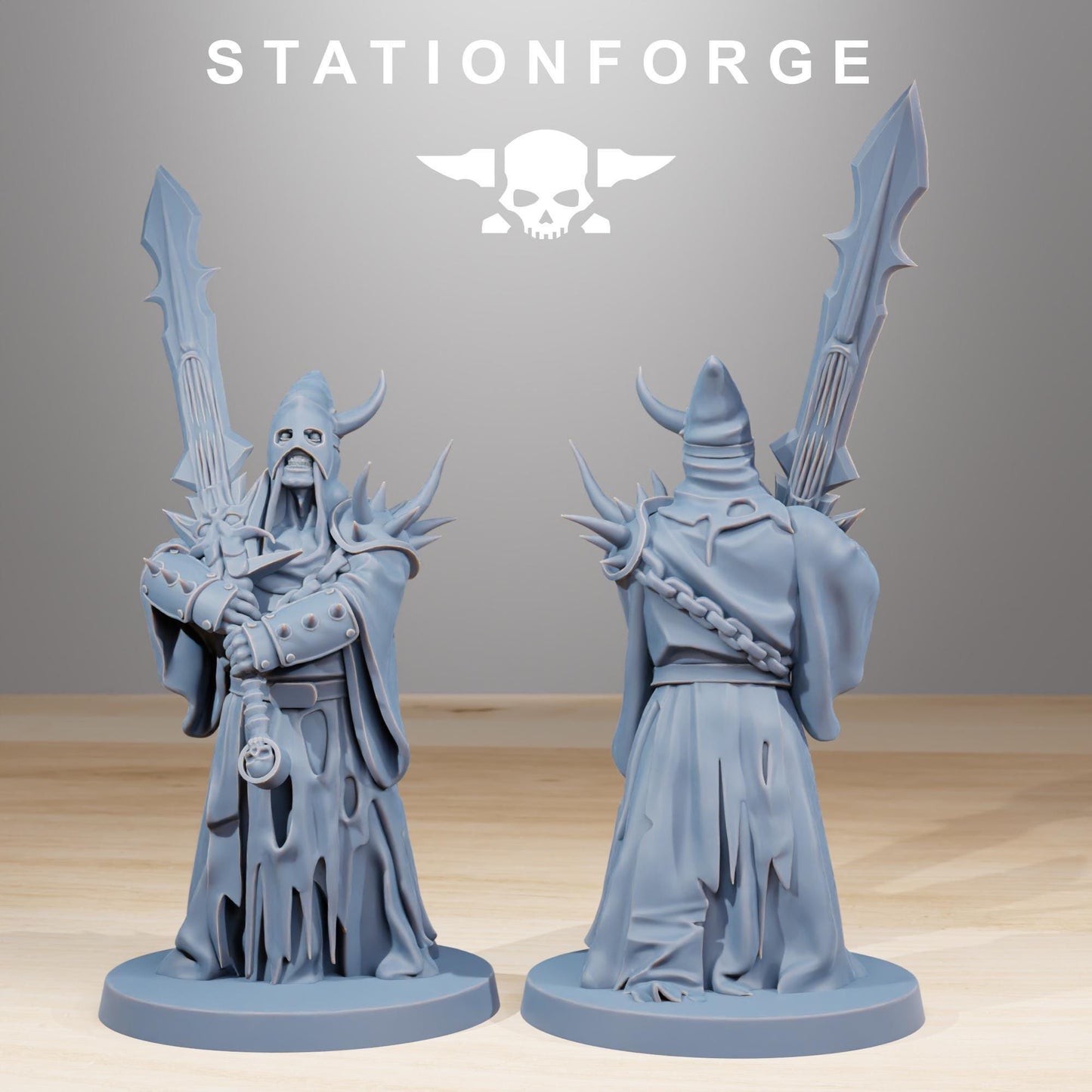 Corrupted Guard Fanatics, Sci-Fi Resin Miniatures by STATIONFORGE
