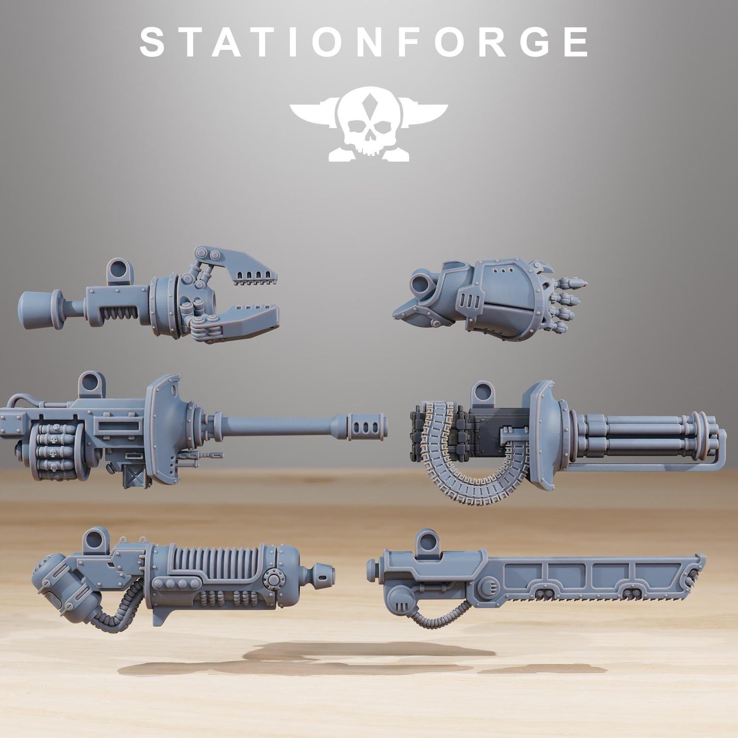 Scavenger Defender Mk2, Modular Sci-Fi Titanic Warbot by STATIONFORGE, Grimdark Wargames Proxy