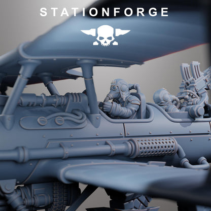 GrimGuard SF-14A Biplane, Modular Sci-Fi Wargames Proxy by STATIONFORGE