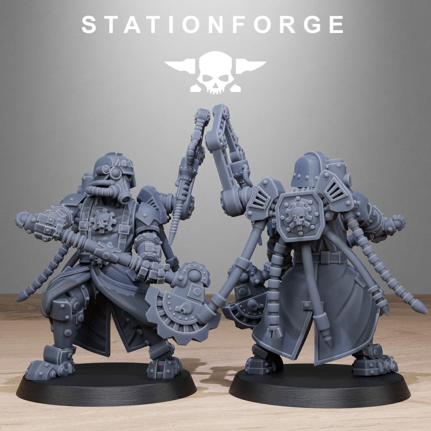 GrimGuard Tech Engineers, Sci-Fi Miniatures by STATIONFORGE