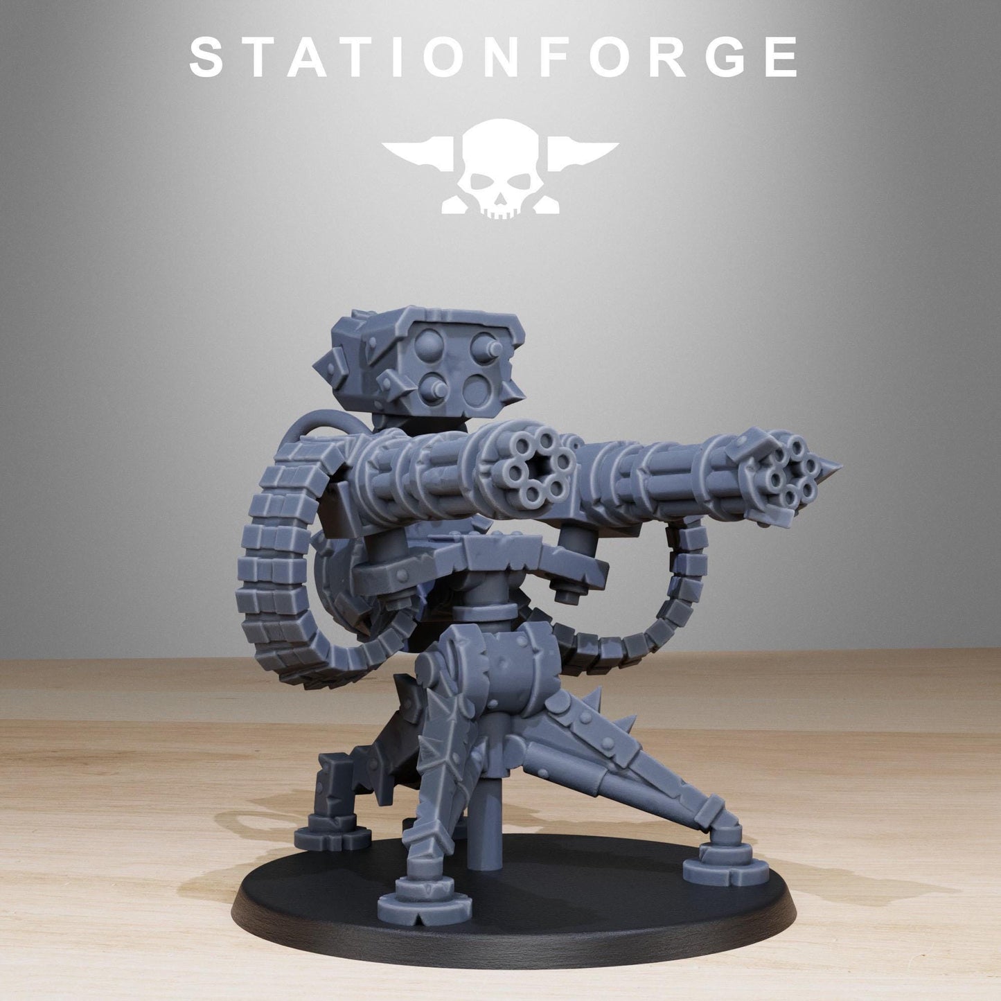 Orkaz Team Fighters, Space-Faring Orkish Menace Sculpted by STATIONFORGE, Grimdark Compatible, Sci-Fi Wargame Scale