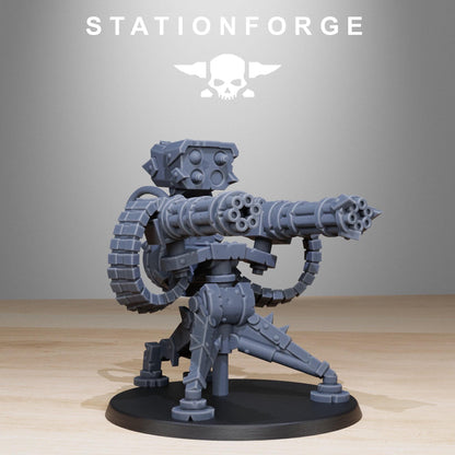 Orkaz Team Fighters, Space-Faring Orkish Menace Sculpted by STATIONFORGE, Grimdark Compatible, Sci-Fi Wargame Scale