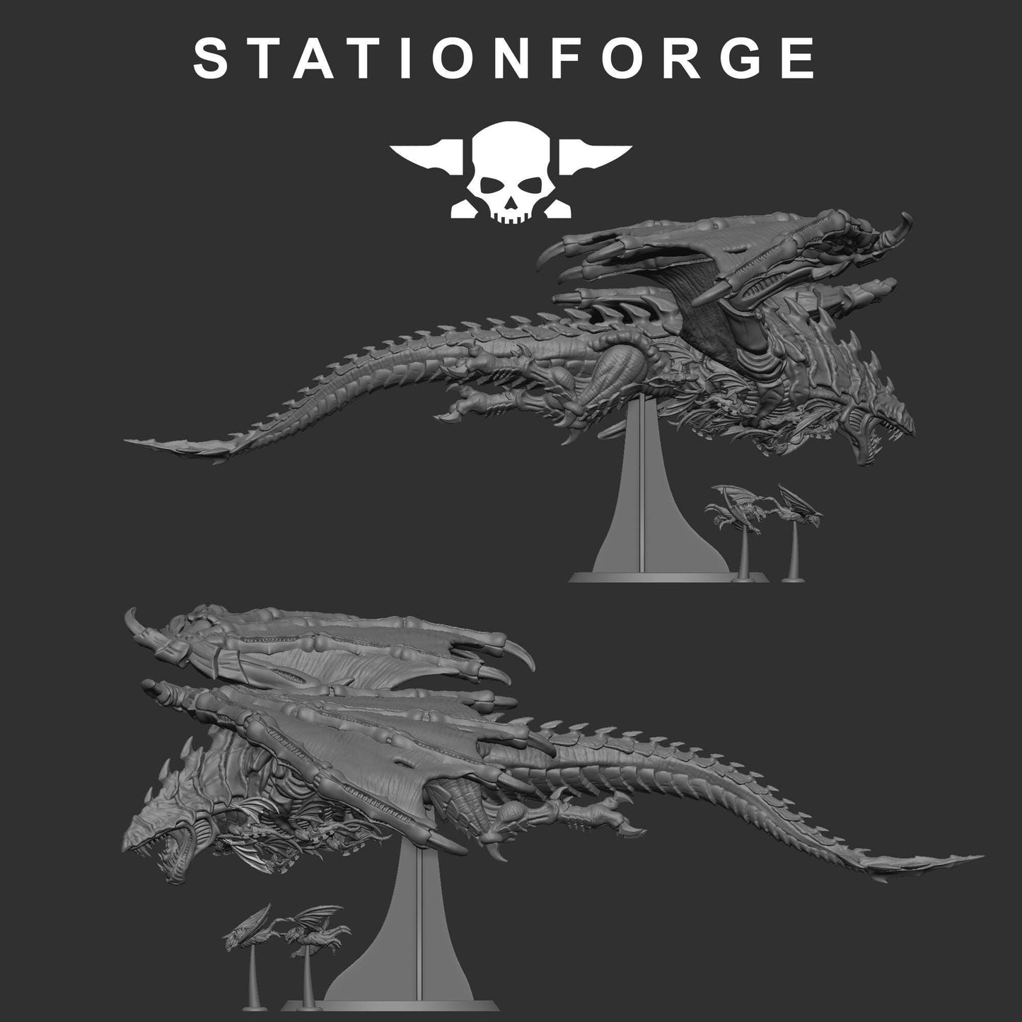 Xenarid Dragon - Xenarid Alien Bugs -  Sci-Fi Grimdark Bug aliens by STATIONFORGE