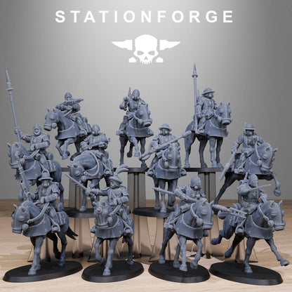 RoyalGuard Cavalry Modular Set Miniatures by STATIONFORGE,  Imperial guard cavalry regiment