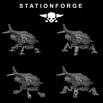 Scavenger Cutlass, Space Techno-bots, modular Sci-Fi warriors by STATIONFORGE, Sci-Fi Wargames Cyber-themed Grimdark miniatures