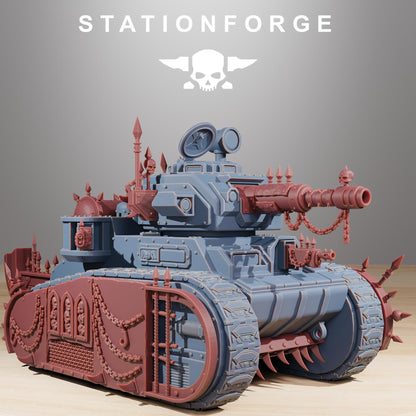 GrimGuard Chaos Tank Conversion Kit – Sci-Fi Miniature by STATIONFORGE
