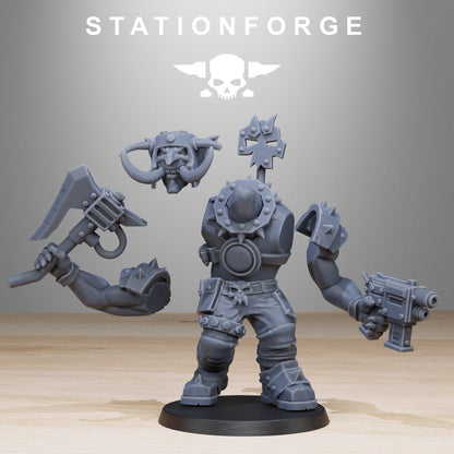 Orkaz Trolls, Space-Faring Orkish Menace Sculpted by STATIONFORGE, Grimdark Compatible, Sci-Fi Wargame Scale