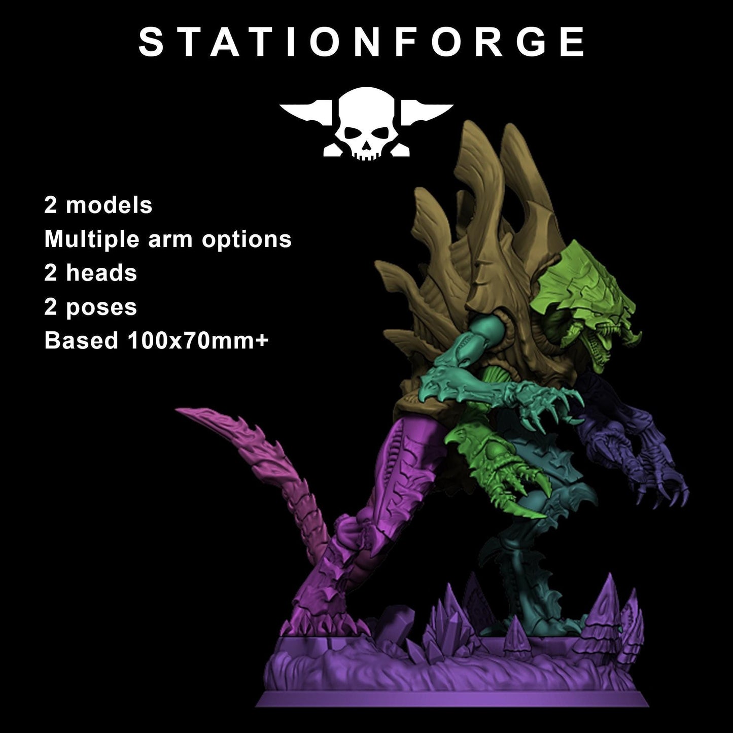 Xenarid Devourers - Xenarid Alien Bugs -  Sci-Fi Grimdark Bug aliens by STATIONFORGE