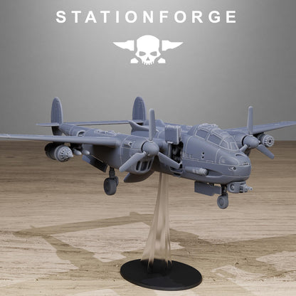 Grimguard Vulture Plane, Sci-Fi Wargames, Resin Miniature by STATIONFORGE