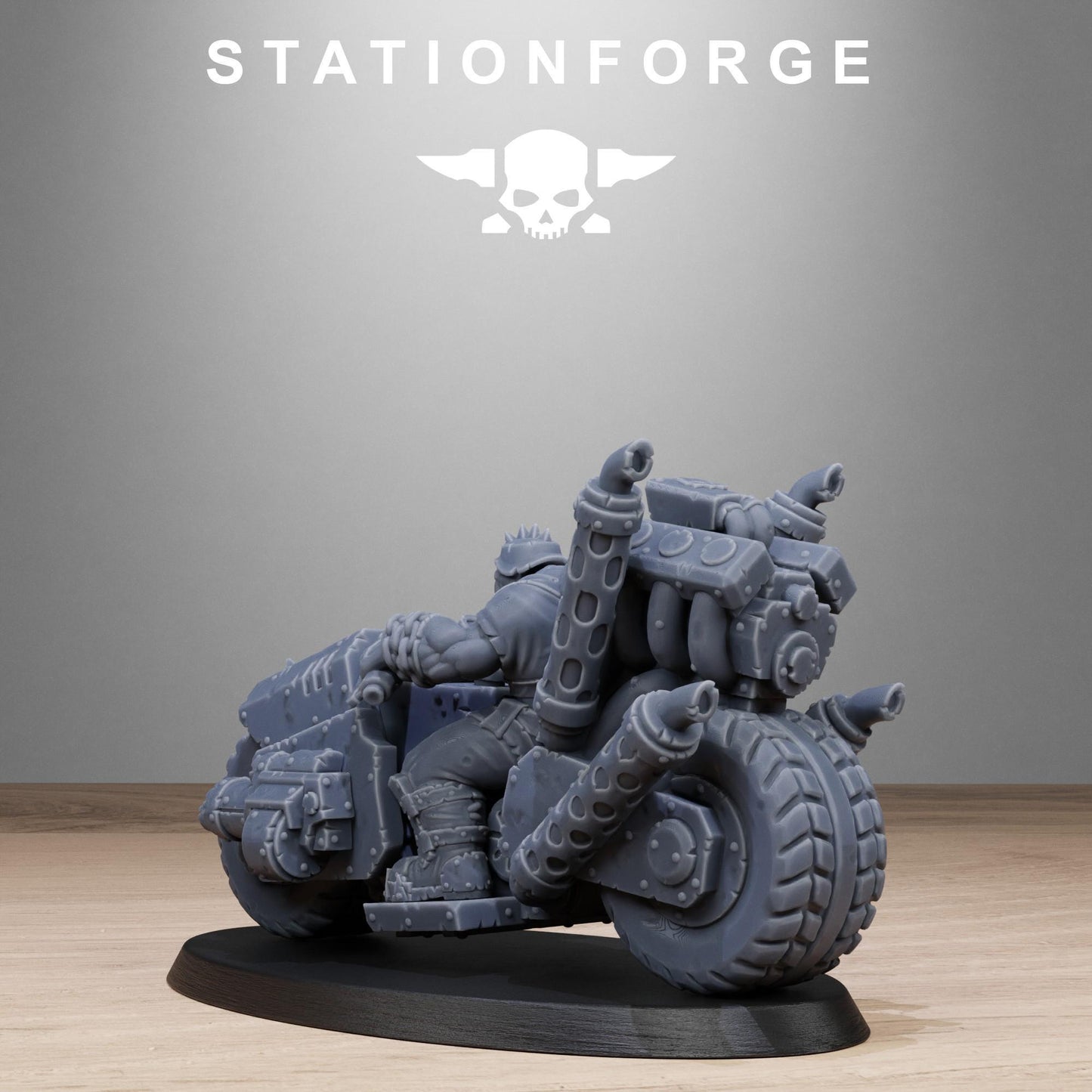Orkaz Bikers, Sci-Fi Ork Miniatures by STATIONFORGE