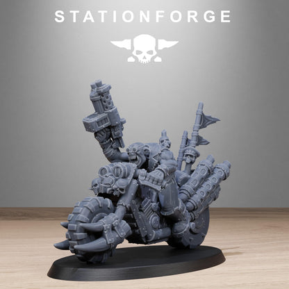 Orkaz Bikers, Sci-Fi Ork Miniatures by STATIONFORGE