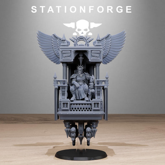 Vodalites Flying Throne Modular Set Miniatures by STATIONFORGE, Imperial guard infantry regiment