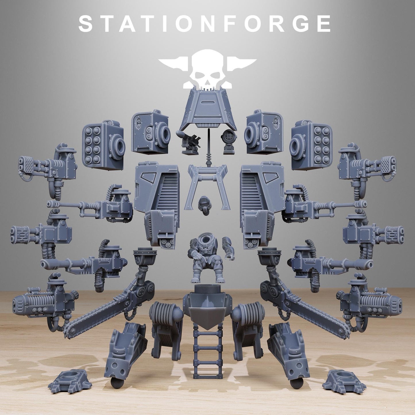 Vaskar Walker, Death Korps Proxy, Sci-Fi Wargames Miniatures by STATIONFORGE