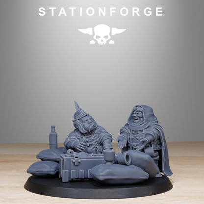 GrimGuard Skulldart Trappers, Death Korps Proxy, Sci-Fi Wargames Miniatures by STATIONFORGE