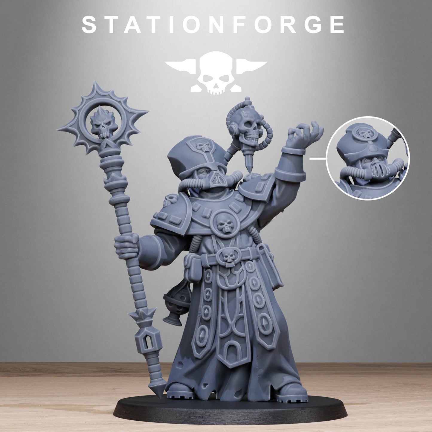 Vodalites Priest Modular Set Miniatures by STATIONFORGE,  Imperial guard infantry regiment