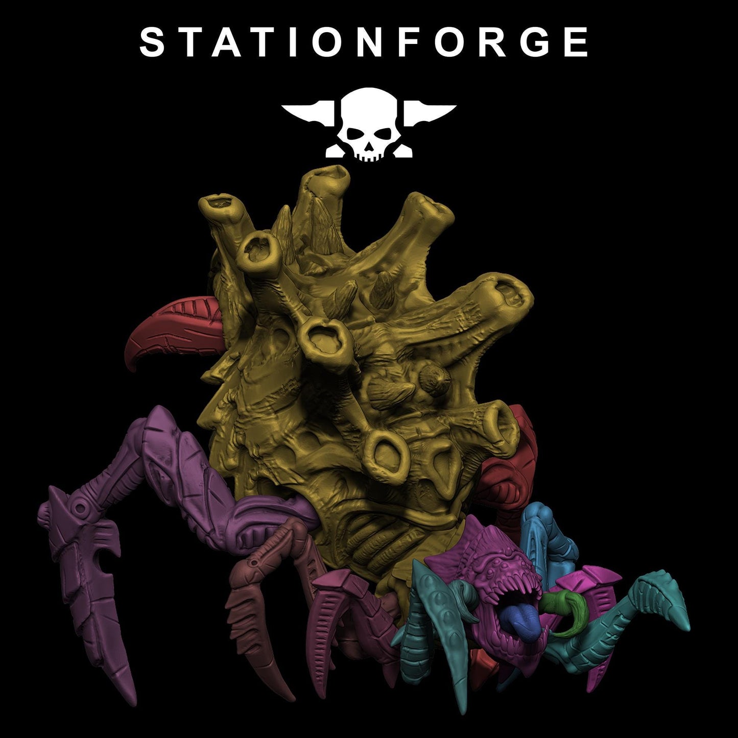 Xenarid Spider - Xenarid Alien Bugs -  Sci-Fi Grimdark Bug aliens by STATIONFORGE