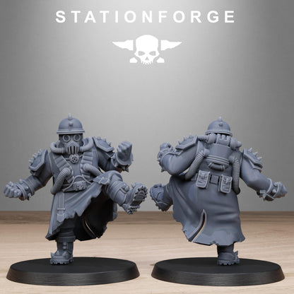 Corrupted Guard Filthcrew Mutants, Imperial Guard Proxy, Sci-Fi Wargames Miniatures by STATIONFORGE