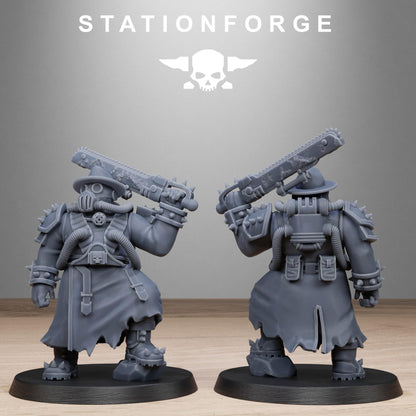 Corrupted Guard Filthcrew Mutants, Imperial Guard Proxy, Sci-Fi Wargames Miniatures by STATIONFORGE