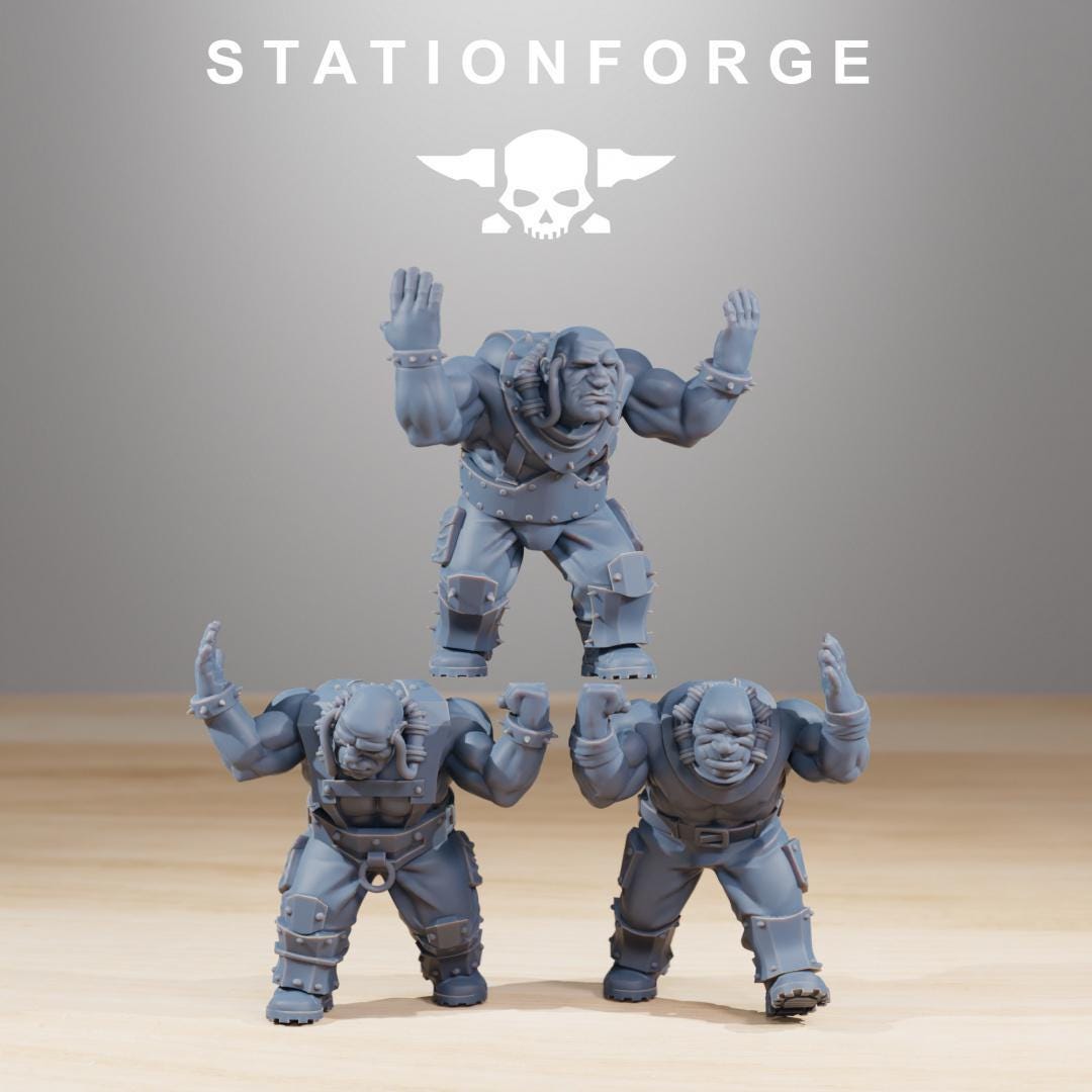 RoyalGuard Royals, Death Korps Proxy, Sci-Fi Wargames Miniatures by STATIONFORGE