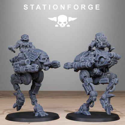 Sci-Fi Wargame Miniatures, Shadow Walkers Techno-bots by STATIONFORGE