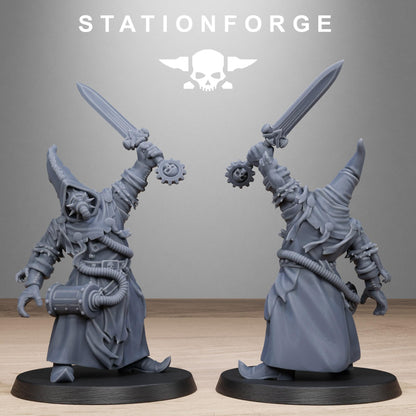 Scavenger Mystics, Chaos Worshipper Sci-Fi Wargames Miniatures by STATIONFORGE, Corrupted Imperial Guard