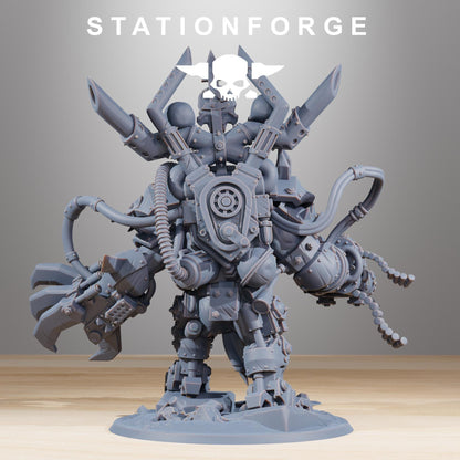 Orkaz Troll Boss, Space-Faring Orkish Menace Sculpted by STATIONFORGE, Grimdark Compatible, Sci-Fi Wargame Scale