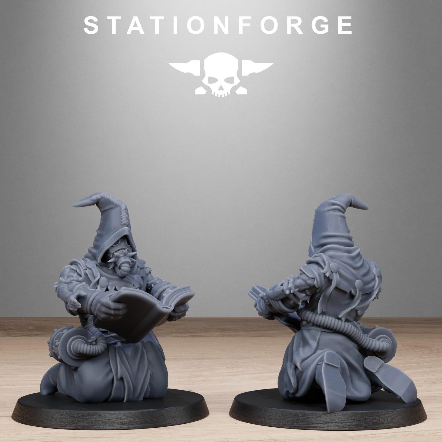 Scavenger Mystics, Chaos Worshipper Sci-Fi Wargames Miniatures by STATIONFORGE, Corrupted Imperial Guard