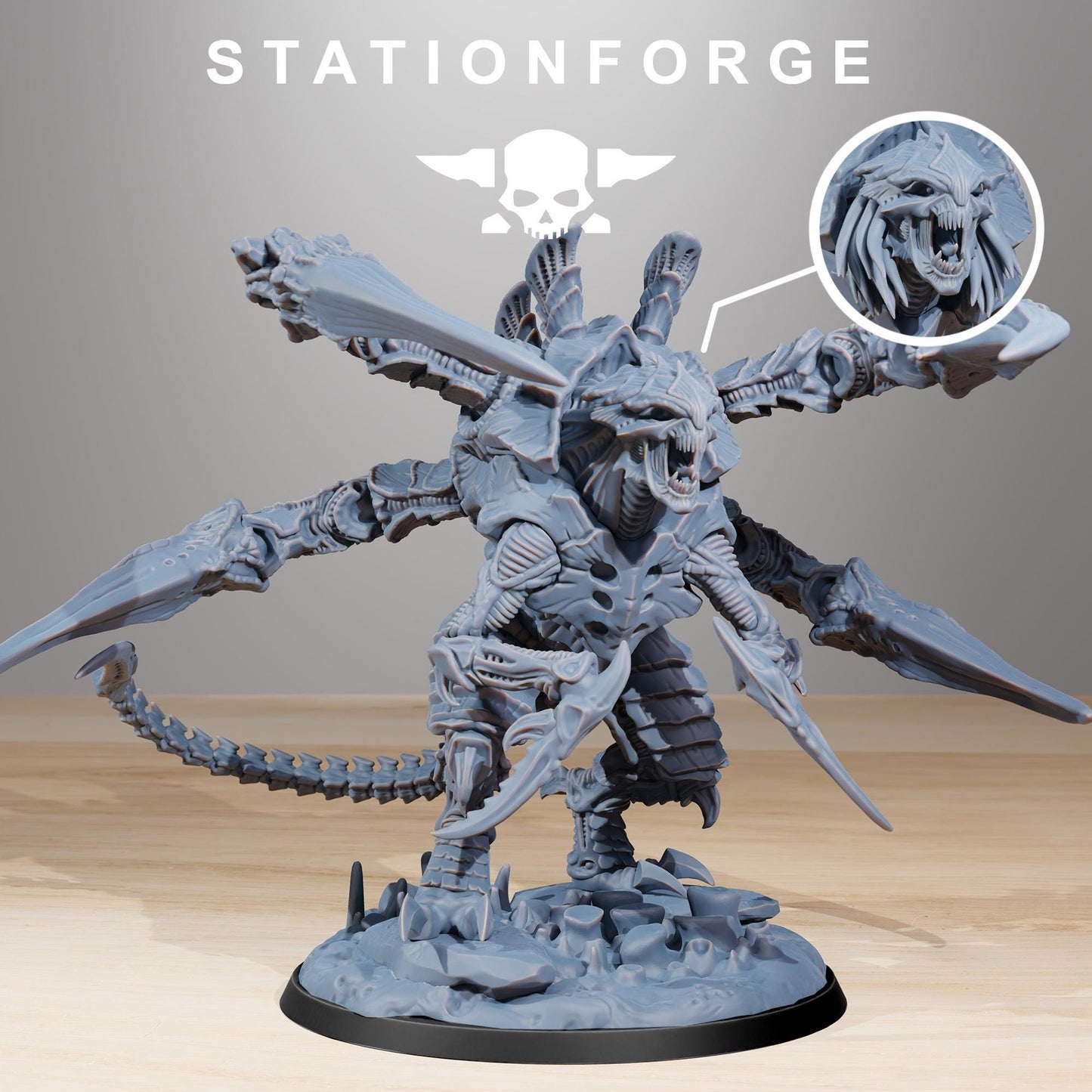 Xenarid Ravage Howler - Xenarid Alien Bugs -  Sci-Fi Grimdark Bug aliens by STATIONFORGE
