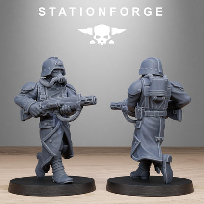 GrimGuard Shovel Trenches, Death Korps Proxy, Sci-Fi Wargames Miniatures by STATIONFORGE