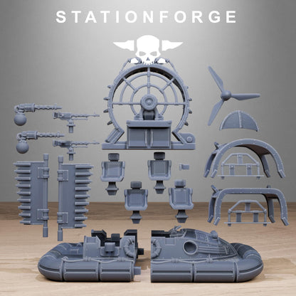 FreeGuard Hovercraft, Modular Sci-Fi Wargame Transport by STATIONFORGE