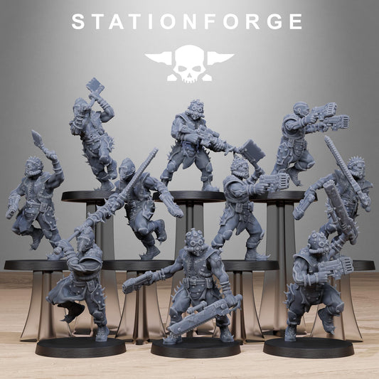 Corrupted Guard Spikers, Sci-Fi Wargames Miniatures, STATIONFORGE