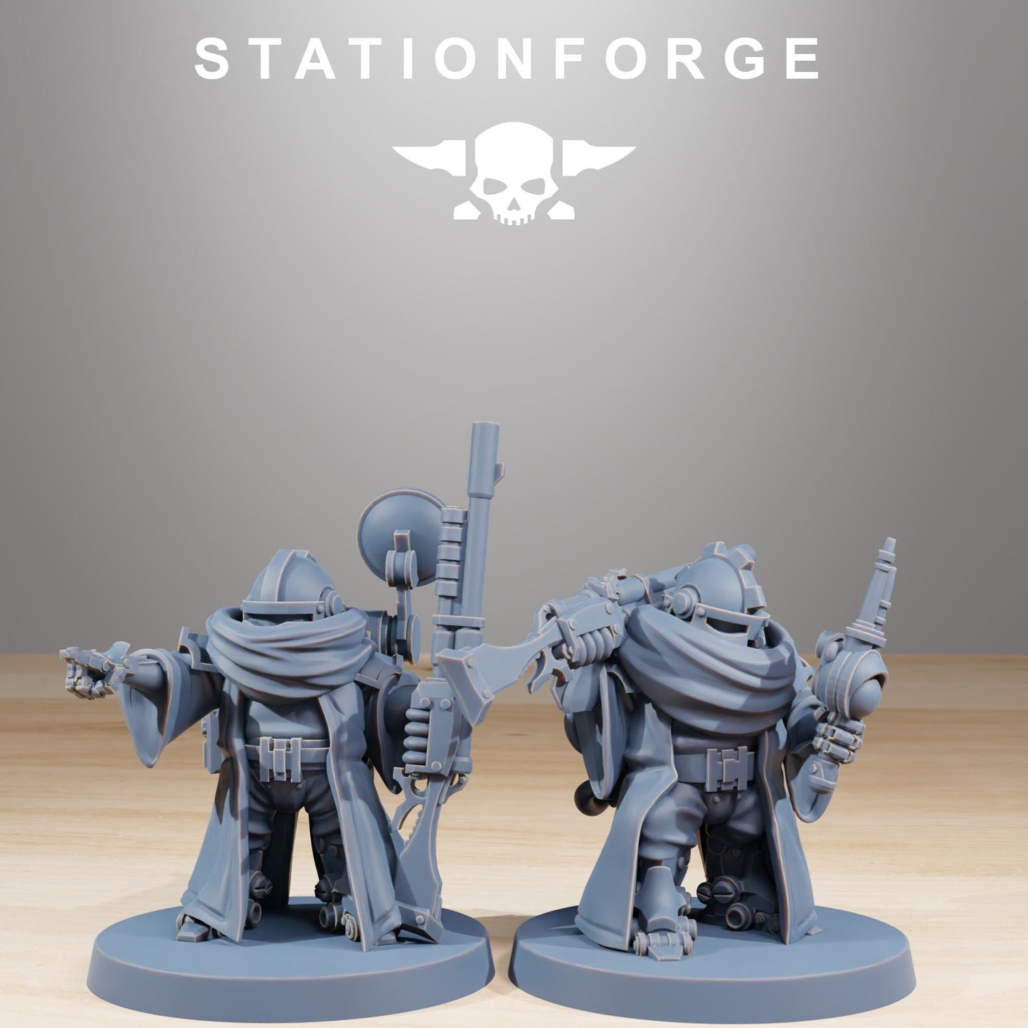 Sci-Fi Wargame Miniatures, Space Techno-Bots by STATIONFORGE