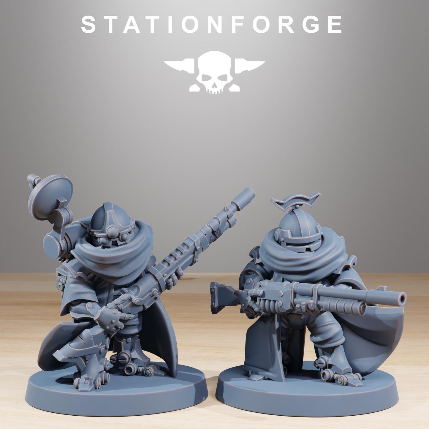 Sci-Fi Wargame Miniatures, Space Techno-Bots by STATIONFORGE