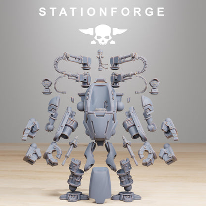 Scavenger Clankers, Mechanical Robot Infantry, Sci-Fi Wargames Miniatures by STATIONFORGE