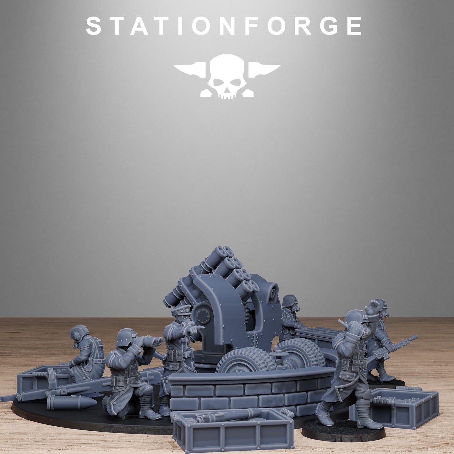 GrimGuard Light Artillery 2.0, Sci-Fi Wargames Miniature by STATIONFORGE