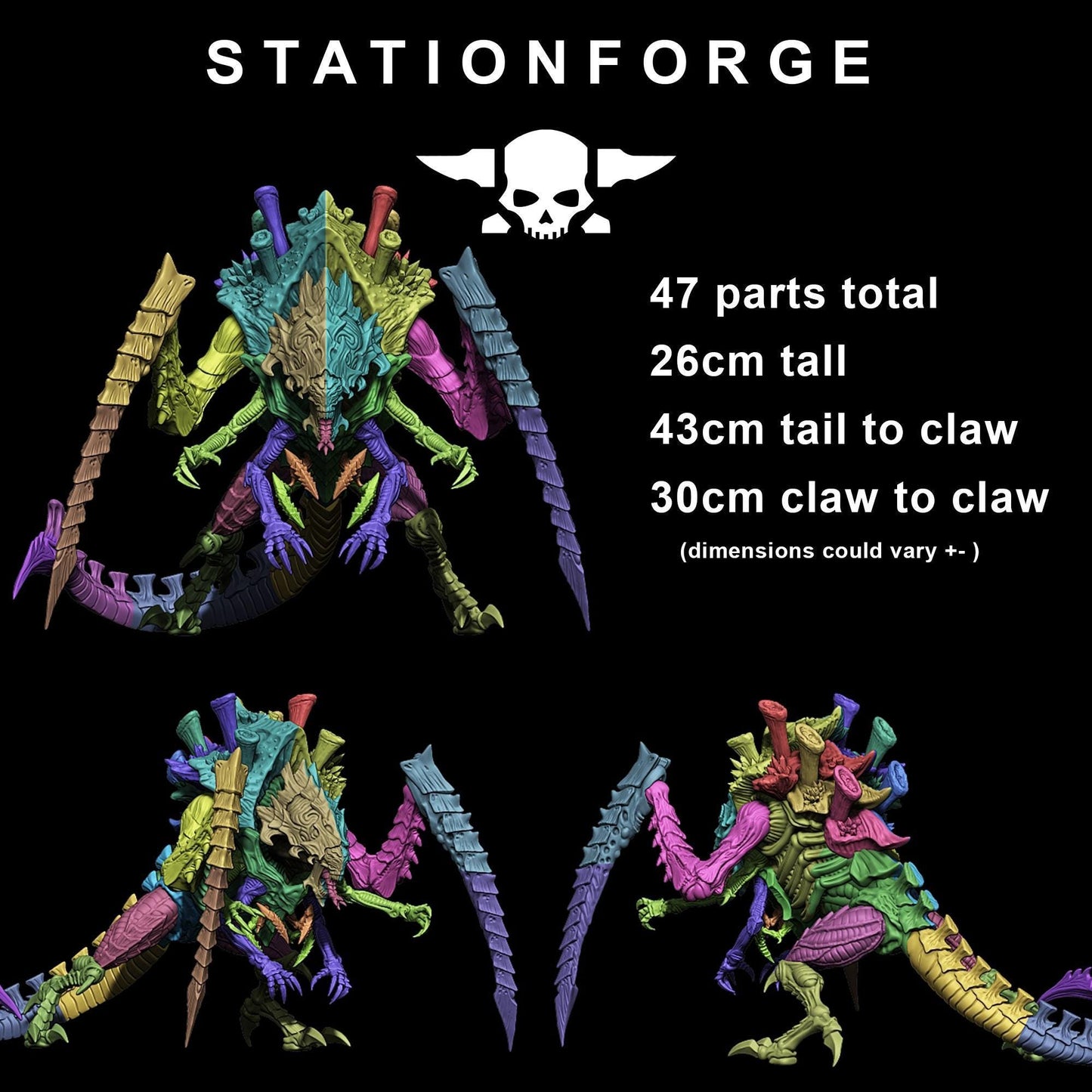 Xenarid Queen - Xenarid Alien Bugs -  Sci-Fi Grimdark Bug aliens by STATIONFORGE
