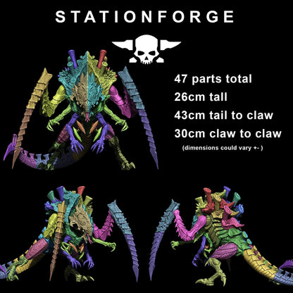 Xenarid Queen - Xenarid Alien Bugs -  Sci-Fi Grimdark Bug aliens by STATIONFORGE