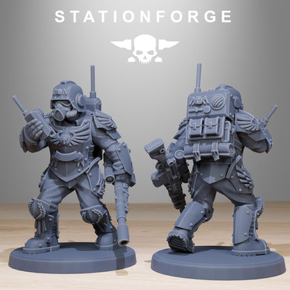 GrimGuard Elites, Death Korps Proxy, Sci-Fi Wargames Miniatures by STATIONFORGE